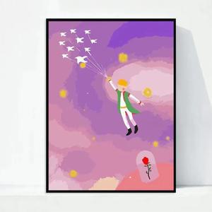 캔버스판넬액자 보석십자수30cmx40cm - 어린왕자의 꿈