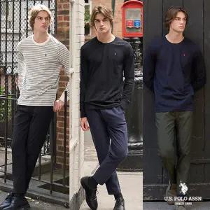[런칭가 99000원][U.S. POLO ASSN.] USPA 남성 클래식 이지스트링 밴딩팬츠 3종 (HUPF239103)