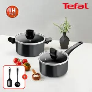 테팔 인덕션 뉴 프로스타일 냄비 2종세트(편수18+양수20)(+테팔 조리도구 2종)