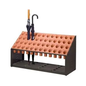 [하프클럽/알티피아]노아 우산꽂이 우산보관함 48구 NOA-B48 오렌지 업소용 상업시설용 출입구용 정리함