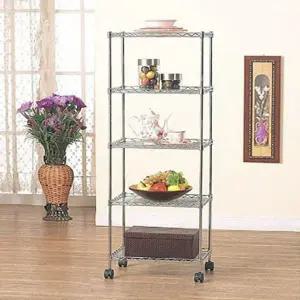 [하프클럽/알티피아]5단 선반 틈새 수납함 이동식트롤리 팬트리 모듈