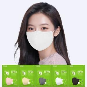 TS 가드 마스크 KF 94 새부리형 마스크 대형 5매입 100매
