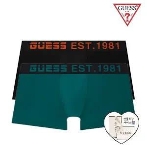 [게스언더웨어](의정부점)(선물포장)게스 액티브로고 컬러밴드  남성드로즈 2종세트 (MGLU1J725BK/MGLU1...