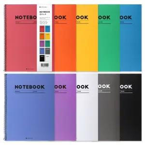 포포팬시 1000 컬러 노트 10개 세트 과목별로 다양하게 공부하는 데일리 학생 공책