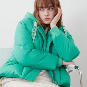 올리비아로렌 HC03 후드 니트 스트링 포인트  점퍼  VVC KD3W A161