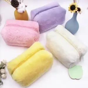 사각 퍼 소프트 다용도 파우치 휴대용 파우치 패션파 (WFGMUQ1)