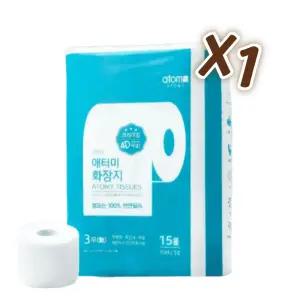 애터미 프리미엄 화장지 3겹 35m 15롤 x 1팩