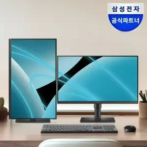 [혜 택 가 17.2만] 삼성 S24D400 60.3cm(24인치) 슬림베젤 모니터 IPS 100Hz 높이조절 듀얼 서브 세로 회전 피벗