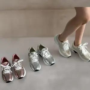 여성용 통기성 어글리 운동화 그물 스타일 캐주얼 슈즈