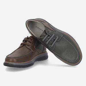 [ELCANTO]엘칸토 HC03 남성 캐주얼화 소가죽 밴딩끈 쿠션 광폭 소프트 엠보 가죽 데크슈즈 (S34760711)