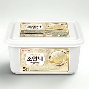 조안나 바닐라 아이스크림 5L 대용량 업소용 카페 식당