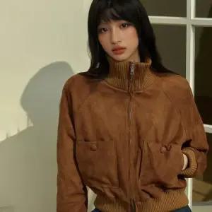 [299,000원 초특가]로보 스웨이드 하이넥 보머 재킷