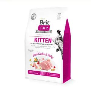 브릿 케어 캣 그레인프리 2kg 키튼 성장 케어 고양이사료