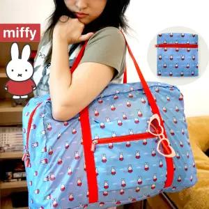 윤슬디자인 귀여운 폴디팝 미피 여행 보조 가방 캐리어 결합백 접이식 보스턴 폴딩백