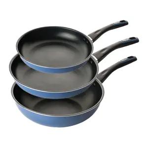 도루코 퓨어 라이트 애쉬블루 인덕션 IH 프라이팬/궁중팬 3종세트 프라이팬 20cm+28cm+궁중팬 28cm