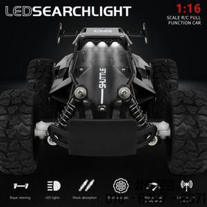 RC 자동차 2.4Gh 모델 LED 조명 2WD 고속 오프로드 원격 제어 등산 차량 야외 드리프트 아이 장난감 소년