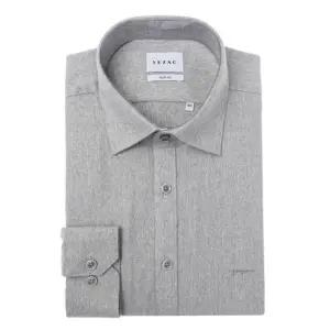 [갤러리아] 예작 남자 셔츠 기모 긴팔 겨울 솔리드 슬림 남방 YJEWBS175GY