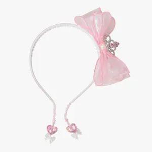 [로엠걸즈] 왕관 리본 귀걸이 헤어밴드 RGHK25W4P_7358