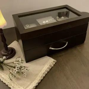 빈티지 원목 보석함 악세사리보관함 귀걸이 목걸이 반지 정리함 주얼리박스 케이스 마음결