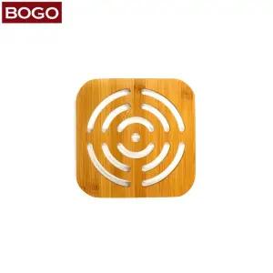 잘팔아스토어 뜨거운냄비 라면받침대 나무냄비받침 보고나라 대나무 사각 냄비받침 BM 21 우드받침대 냄비