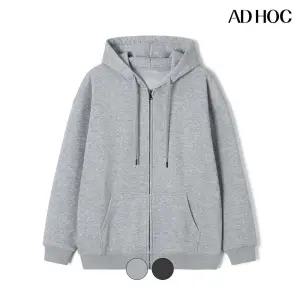 남성 무지 기모 후디 집업(HBBLTA1)