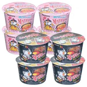 삼양 불닭볶음면 105g 4개 + 까르보 불닭볶음면 105g 4개