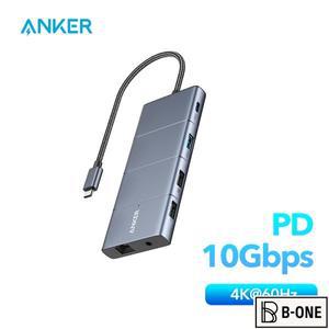 Anker 565 11-in-1 USB C 허브 10Gbps 및 데이터 포트 4K HDMI DisplayPort 100W 전원 공급 2.0 2개