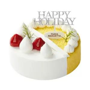 [파리바게뜨] 크리스마스 고구마반 생크림반 케이크(데코픽 포함)