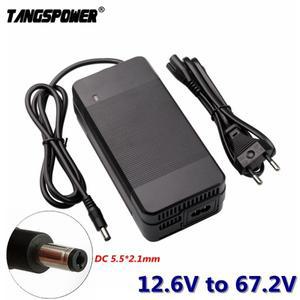 리튬 이온 배터리 충전기 DC 커넥터 12.6V 16.8V 29.4V 42V 54.6V 58.8V 67.2V 36V 60V