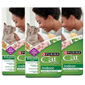 [퓨리나]퓨리나 캣차우 인도어 고양이 사료 2.86kg x 3개_