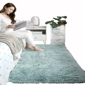 북유럽풍 실크 울 소파 거실 러그 신혼부부 소형 장모