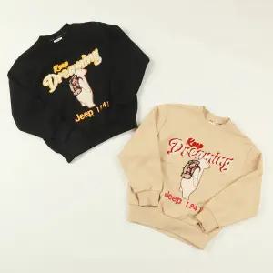 [롯데백화점]지프 곰 아플리케 맨투맨  KP3TSU864