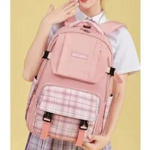 [하프클럽/]신상 캐주얼 베스트 가방 심플 학교 학생 여자 백팩