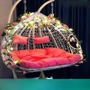 라탄행잉체어 카페둥지체어 실내그네 둥지 그네의자 그네