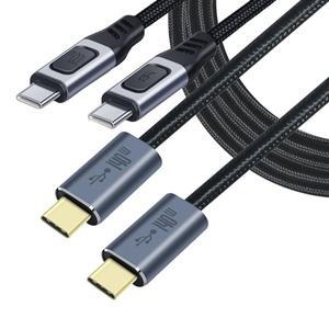 5A USB C-C 케이블 PD 3.1 140W 60W 45W 고속 충전 나일론 편조 코드 (노트북  휴대폰 핸드폰  태블릿 고전