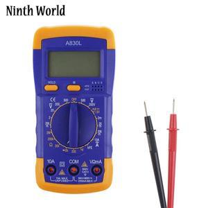 아홉 번째 세계 LCD 디지털 멀티미터  DC AC 전압 다이오드 주파수 멀티테스터  A830L