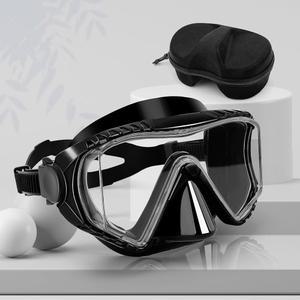 다이빙 마스크, 파노 3 윈도우 스노클 김서림 방지 스쿠버 고글, 전문 스노클링 수영 마스크 장비