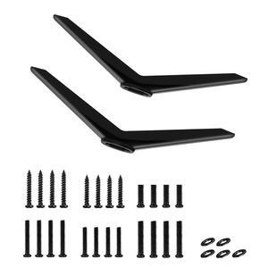 업그레이드된 TCL Roku TV용 TV 다리 32 40 43 49 50 55 홀 - TCL Roku TV 스탠드용 TV 베이스 스탠드 교체용 TV 발을 나사 키트로 쉽게 설치할 수 있습니다