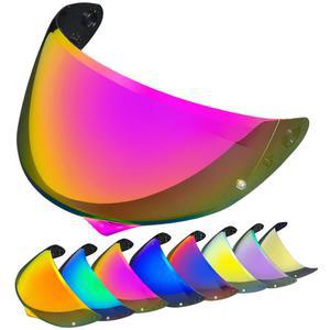 HJC C10용 YMTSGEQ HJ-34P 헬멧 바이저 교체. C10과 호환되는 모터사이클 쉴드 자외선 차단 (Revo Pink Gold)