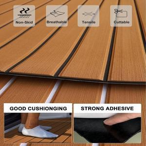 자체 접착 폼 티크 데크 EVA 보트 바닥재  인조 시트 액세서리  해양 매트  2400x410x5mm