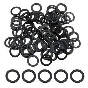 ZZHXSM 100PCS 스케이트보드 스피드 워셔 트럭 액슬 링 8x11x12MM 블랙 슬립 와이어 스페이서, 피시보드 및 롱보드에 적합