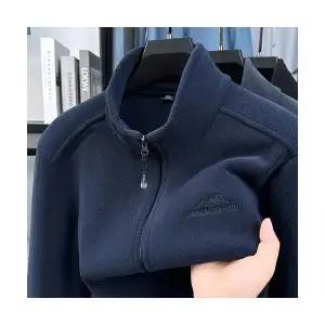 남성 캐주얼 맨투맨 재킷 기모 도톰 가을 겨울 카디건 스탠드넥 DUCHI4