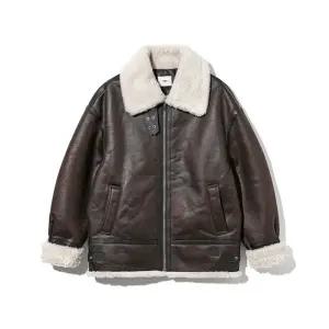 UCLA 남녀공용 프레피 씰로고 버클 무스탕(UBAMU20)1118789