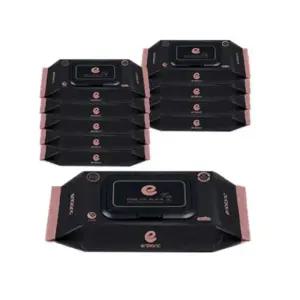 앙블랑 100% 레이온 원단 흑진주 추출물 함유 프리미엄 엠보싱 아기물티슈_캡형 36매 10팩