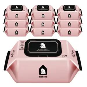 블량슈 EWG 1등급 전성분 초순수 정제수 99.9% 아기물티슈_캡형 100매 10팩