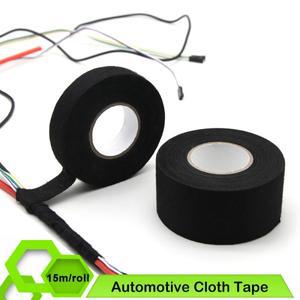 자동차 케이블 하네스 와이어링 직조 보호용 내열성 접착 천 테이프 15m 너비 9mm 40mm 50mm