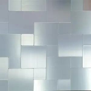 리폼 주방 메탈 타일 시트지 사각 스티커 벽지 홈인테리어 (WFJ5CGE)