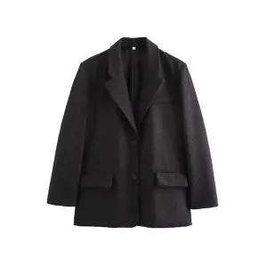 여자 정장 자켓 추동 스트리트 패드 스트레이트핏 일자 코트 ST4