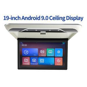 터치스크린차량용 멀티미디어 비디오 플레이어 천장 TV 루프 마운트 디스플레이 지지대 FM 와이파이 HD USB