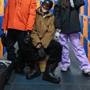 스키미들팬츠 성인 빅사이즈 스키복바지 방한